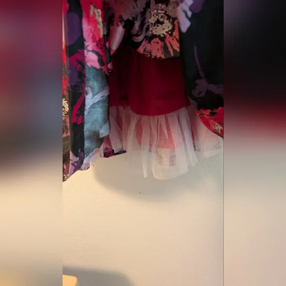 Gymboree Pink and Red Pleated A-Line Dress size 4T - Picture 4 of 5